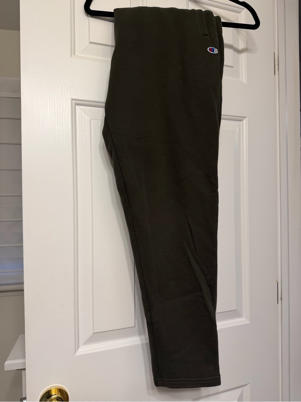 Champion Olive Green Men's Joggers with Logo